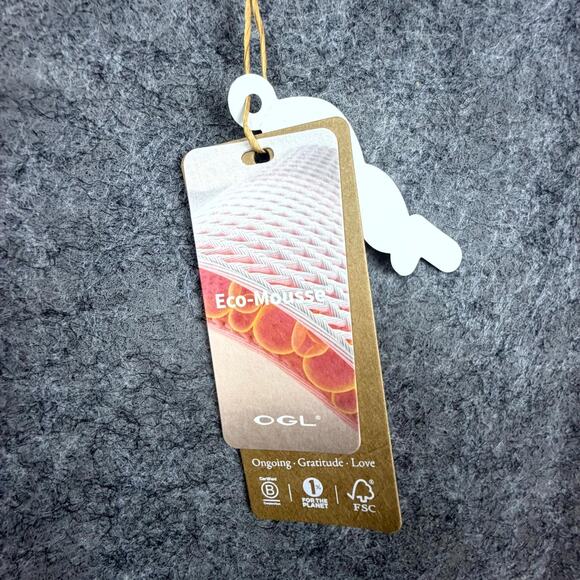 OGL Move Brami Top Women Medium Morning Mist Eco Mousse Off Shoulder Side Ruched - Picture 6 of 8